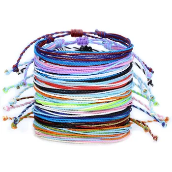 Värviline Puuvillane Köis String Käevõru Boho Jooga Käsitsi valmistatud Stiilne Sõprus Käevõru Mehed Naised Lapse Lucky Ehted