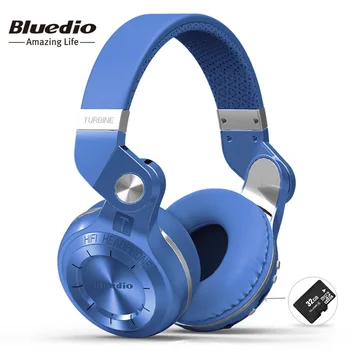 Bluedio T2+ Moes Kokkupandav Üle Kõrva Bluetooth Kõrvaklapid BT 5.0 Toetab FM-Raadio& SD Kaardi Funktsioonid Muusika&Telefoni Kõne