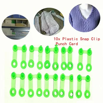10 tk/ Komplekt Roheline Plastikust Snap-Klamber Punch Kaart Vend Kudumise Masin kaardi lukk tarvikud HG7714