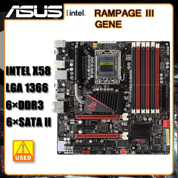 ASUS Rampage III GEENI Emaplaadi LGA 1366 Intel X58 24GB DDR3 USB3.0 2×PCI-E X16 1x PCI-E X4 ATX Jaoks Core i7 940 protsessoriga