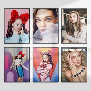 Maddie Ziegler Star Art Prindi Plakat, Tantsija Ja Näitleja, Mudel Moodne Lõuendile Maali Seina Decor Pilt