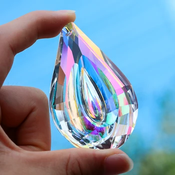 Värvikas Pisar Tilk Crystal Prism Päikest Püüdja Shinning Selge Klaas Lühter DIY Rippuvad Ripats Ehted Kaunistused, Dekoratsioon