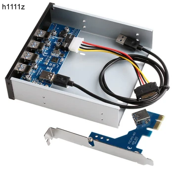 4 Ports USB 3.0 Esipaneel Lõhkujad HUB USB 3.0 PCI Express, PCI-E Kaardi Adapter 5.25