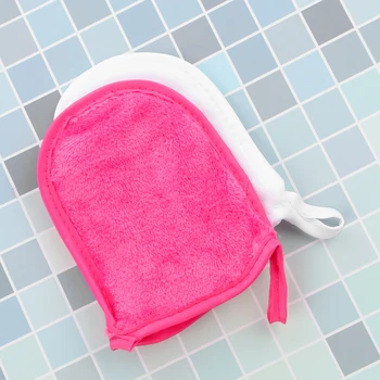 1TK Näo Puhastamise Kinnas Korduvkasutatavad Meik Remover Rätik Kosmeetika Puff Värviga Microfiber Näo Lapiga Tervishoiu Vahendid