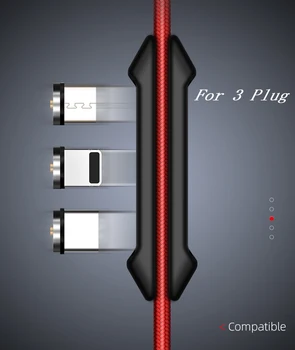 Micro-USB-C-Tüüp C-8 pin-koodi Hoidmine magnetic plug kaabel box Telefoni Microusb Tüüp-C Magnetiga Laadija juhe Adapteriga Mahuti