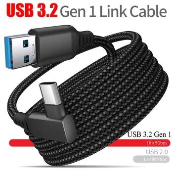 6M USB Type C Kaabel Oculus Quest 2 Pico Neo 3 4Link Ühilduv VR andmeedastus Kiire Laadimine USB-3.2 Tüüp-C USB-C Adapter