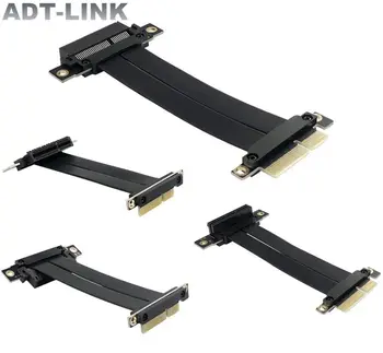 PCIE X4 Ärkaja Kaabel Dual 90 Kraadi Paremale Nurga PCIe3.0 x4 x4, Et pikendusjuhe 32Gbps PCI Express 4x Ärkaja Kaardi Lindi Extender