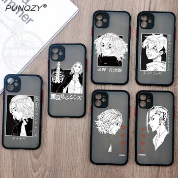 PUNQZY Tokyo Revengers Manjiro Sano Selge Telefoni Case For iPhone 14 13 11 12 Pro MAX XS XR 7 SE X 8 Plus Armas Anime Kõva PC Kate