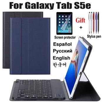 Bluetooth Keyboard Case for Samsung Galaxy Tab S5e 10.5 T720 T725 Klaviatuuri Nahast flip case Cover