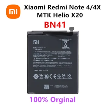 Xiao mi 100% Orginaal BN41 4100mAh Aku Xiaomi Redmi Hongmi Märkus 4 / Redmi Märkus 4X MTK Helio X20 Patareid