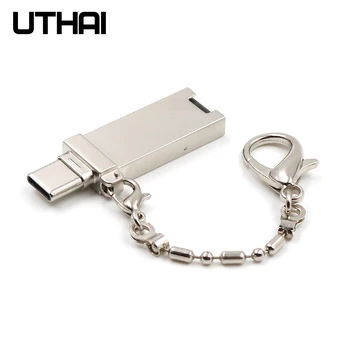 UTHAI C10-Kaardi Lugeja Micro SD/TF C-Tüüpi Multi-Mälukaardi Lugeja jaoks MacBook Või Nutitelefoni Koos USB-liides C
