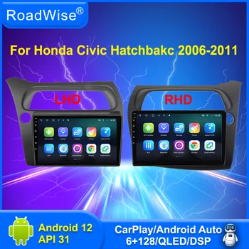 Roadwise Android autoraadio Mms Carplay HONDA Civic Luukpära 2006 2007 2008 2009 2011 4G Wifi GPS 2din DVD Autostereo