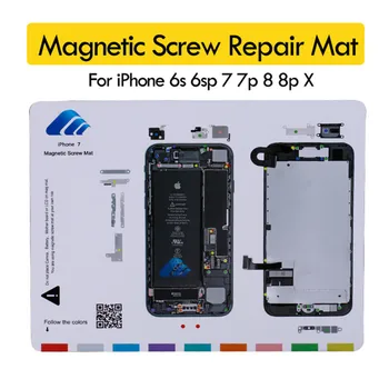 Magnet Kruvi Matt iPhone X 8 7 6S plus LCD-Ekraani Avamise Tööriistad Professionaalset Remonti Padi Kruvi Asukoht Malle