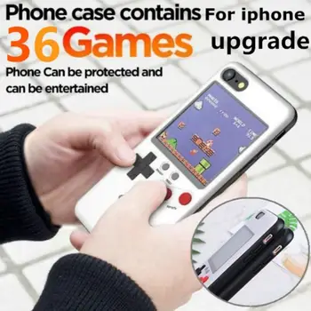 Laetav Must ja Valge Ekraan Mäng Telefon Case for Iphone 7 Pluss Pihuarvutite Retro Mängude Katta Poiss Kingitus