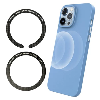 Eest MagSafe Magnet Plaat Ringi Universaalne Metallist Kleebis Juhtmeta Laadija Leht Magnet Auto Telefoni Omanik Plaat iPhone Samsung