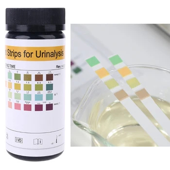 100tk URS-4K Glükoosi pH Valgu Ketoon Vere -, Uriini Test Strip Reaktiivi Riba Uriinianalüüsi Koos Anti-Interferentsi Võime VC