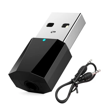 USB Juhtmeta Bluetooth-3,5 mm Audio Stereo Vastuvõtja Auto AUX Kõlari, Kõrvaklappide