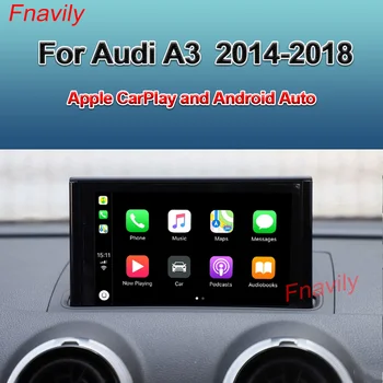 Fnavily OEM Moderniseerimiseks Traadita CarPlay Kasti Waze Google ' i Kaardil Audi A3, S3, Apple CarPlay ja Android Auto Retrofit Kit 2014-