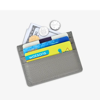 Krediitkaardi Omanik Ehtne Lehma Nahast ID-Kaardi Omanik Candy Värvi Pank Credit Card Gift Box Multi Slim Pesa Kaardi Puhul Rahakott