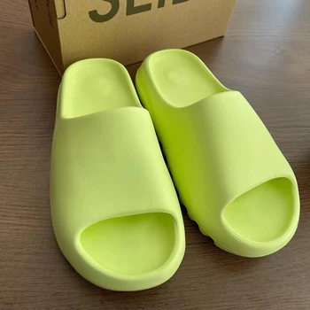 Lisapie slaidid naiste 2022 luksus naine sandal suvel Rannas kingad mood sise-roheline sussid meeste disainer suur suurus 46 47