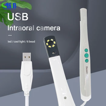 UUS Dünaamiline 4 Mega HD Pikslit 6-LED Hambaravi Intraoral Sisene Suulise Kaamera USB-suulise materjali Suulise endoscope käepide