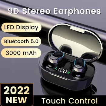 E7S Fone Bluetooth-5.0 Kõrvaklapid IPX7 Veekindel Juhtmeta Kõrvaklapid Stereo Sport Mikrofoniga Peakomplekti 3000mAh Aku Kast
