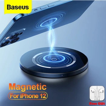 Baseus Qi Magnet Juhtmeta Laadija Induktsiooni Kiire Laadimine Pad Samsung Xiaomi Juhtmeta Laadija IPhone 12 11 Pro Xs Max