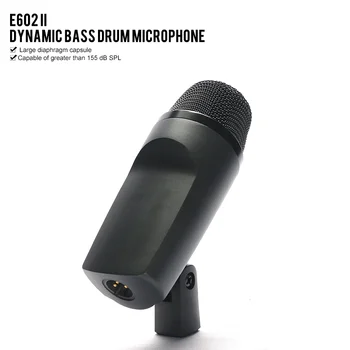 Tasuta Kohaletoimetamine Kõrge kvaliteedi E602-II E602 e602 Kick Bass Trumm Dünaamiline Instrumendi Mikrofon Pikap Mic Sennheiser