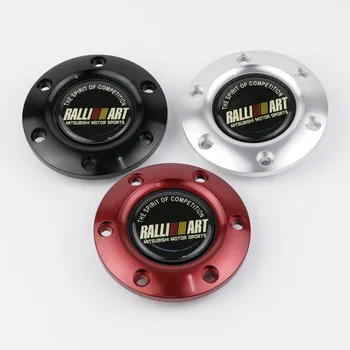 Car Styling Must Ralliart Racing Sport Rool Sarv Nupp Kõlar Kontrolli Kate + Alumiinium Must/Punane/Hõbedane Serv