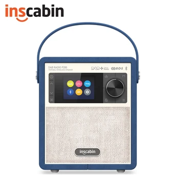 Inscabin P200 Stereo DAB Raadio Kaasaskantav Juhtmevaba Bluetooth Kõlar DAB+/FM Subwoofer/Laetav Aku