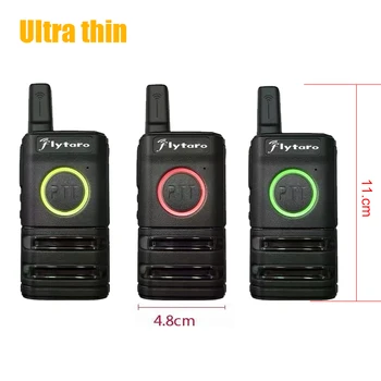 Kuum Mini Walkie talkie 3w Ultra-õhuke ultra-light, walkie-talkie 400-480mhz 1600mAH Raadio mini Transiiver