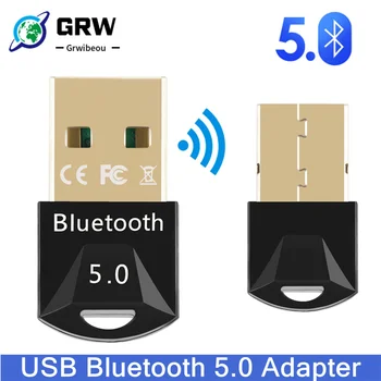 GRWIBEOU Traadita USB-5.0 Bluetooth Adapter Muusika Vastuvõtja MINI BT5.0 Dongle Audio Adapter Arvuti, PC, Sülearvuti, Tablett