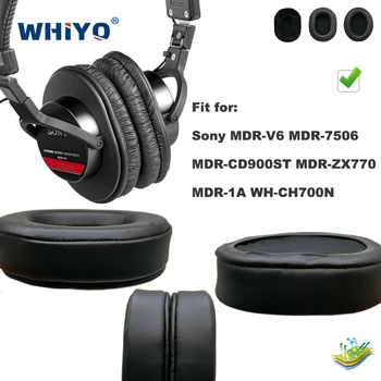 Asendamine Kõrva Padjad Sony MDR V6 7506 CD900ST ZX770 1A WH-CH700N Peakomplekti Osad Nahk Padi Velvet Earmuff Kõrvaklapid