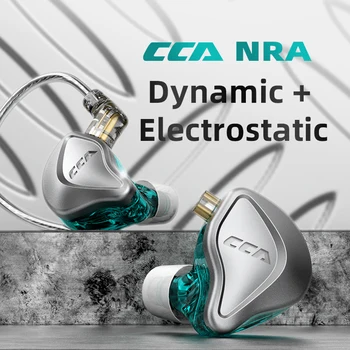 CCA RIIGI HIFI Kõrva Kõrvaklapid Elektrostaatiline+Dünaamiline Juhi Ühik HIFI Kõrvaklapid Müra Tühistamises Juhtmega Peakomplekt CCA C12 ZSN PRO