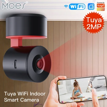 Moes Tuya PTZ WiFi IP Kaamera Nutikas Automaatne Jälgimine 1080P Traadita Turvalisuse Kaamera AI Inimeste Avastamine puldiga USA pistik
