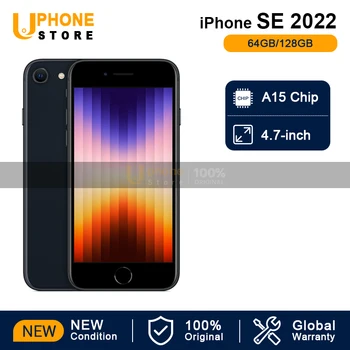 UUS Apple iPhone SE (2022) SE Seeria 3nd Gengeration 5G Nutitelefon 4GB 64GB RAM / 128GB ROM