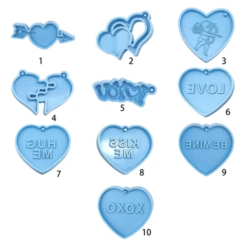 1 Tk Epoksüvaik Hallituse Valentine Võtmehoidja Silikoonist Vormi DIY Käsitöö, Käsitöö, Ehted, Ripatsid Tegemise Vahend