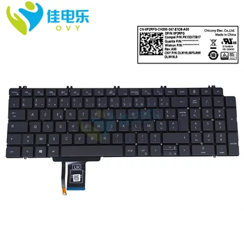 Azerty prantsuse klaviatuur Dell precision 7550 7750 7760 0P2RFG P2RFG sülearvuti klaviatuur taustavalgustusega kerge FR keycap originaal uus