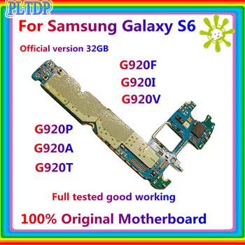 Lukustamata Emaplaadi Samsung Galaxy S6 G920F G920I G920V G920P G920A G920T 32GB Emaplaadi täis Kiibid loogika pardal