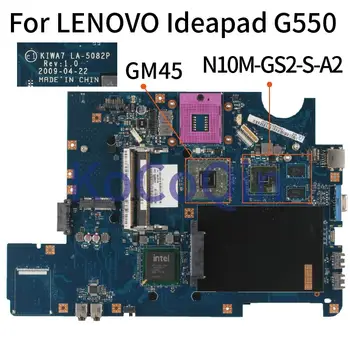 LENOVO Ideapad G550 Sülearvuti Emaplaadi KIWA7 LA-5082P N10M-GS2-S-A2 DDR3 Sülearvuti Emaplaadi