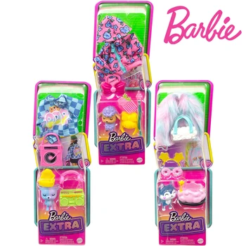 Barbie Ekstra Riided Pakki HDJ38 Originaal Lastele UUS Mänguasi Lastele, Sünnipäev, Jõulud Kingitused Jaoks Tüdrukud Mini Nukud Tarvik