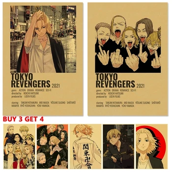 Tokyo Revengers Jõupaber Prindib Manjirou Ken Pildid Seina Art Jaapani Anime Maalid Home Decor Plakateid Elutuba