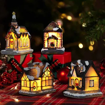 Jõulud Valgus Küla Maja Jõulukaunistused Kodu Xmas Kingitused Jõulud Kaunistused Uus Aasta 2022 Natale Navidad Noel