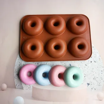 Silikoon Donut Hallituse Baking Pan Non-Stick, Küpsetamine, Saia-Šokolaadi Kook Magustoit DIY Teenetemärgi Vahendid Bagels Kuklid Donuts Tegija