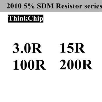 (100 tk) 2010 5% SMD Takisti seeria 25PCS*4 Väärtused (15R 200R 3.0 R 100R)
