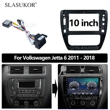 10 TOLLINE Android Audio Volkswagen VW Jetta 6 2011 2012 - 2018 köisraudtee Auto ABS Raadio Armatuurlaua GPS-stereo-paneeli 2 Din Raam