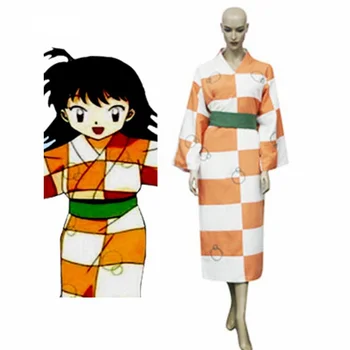 Tasuta Kohaletoimetamine InuYasha Rin Cosplay Kostüüm! Halloween Cosplay Kostüüm Kimono Lapsele ja Täiskasvanud Kostüüm