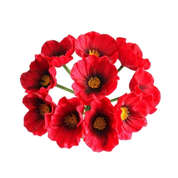 10tk Kunstlik Unimaguna Lilled Pulm Holding Võltsitud PU lille Kimp Home office kauplus pool Decor simulatsiooni Lilled