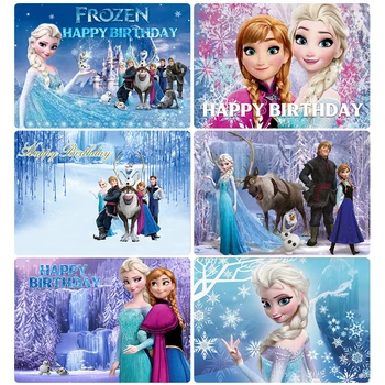 Disney Külmutatud Anna Printsess Elsa Sünnipäeva Taustaga Decors Vinüül Lapiga Isiku Tausta Baby Shower Asjade Lapsed Tüdrukud Kingitused