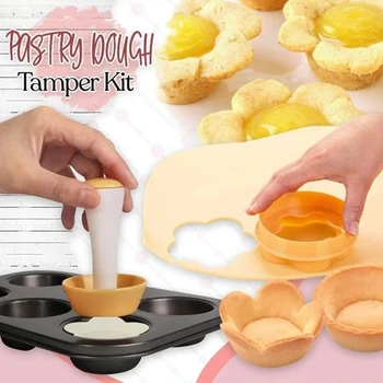 Saia Tainas Tamper Kit DIY Koogikesi Biskviit Hallituse Küpsetamine Donut Hallituse Muna Nupp Muffin Cupcake Eggtart Küpsetamine Köök Tööriistad